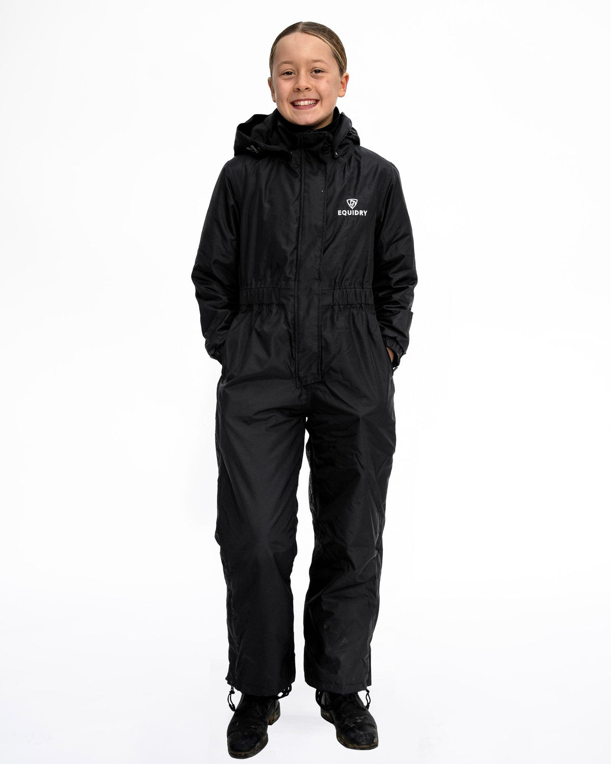 Children's All-In-One Puddle Suit Black