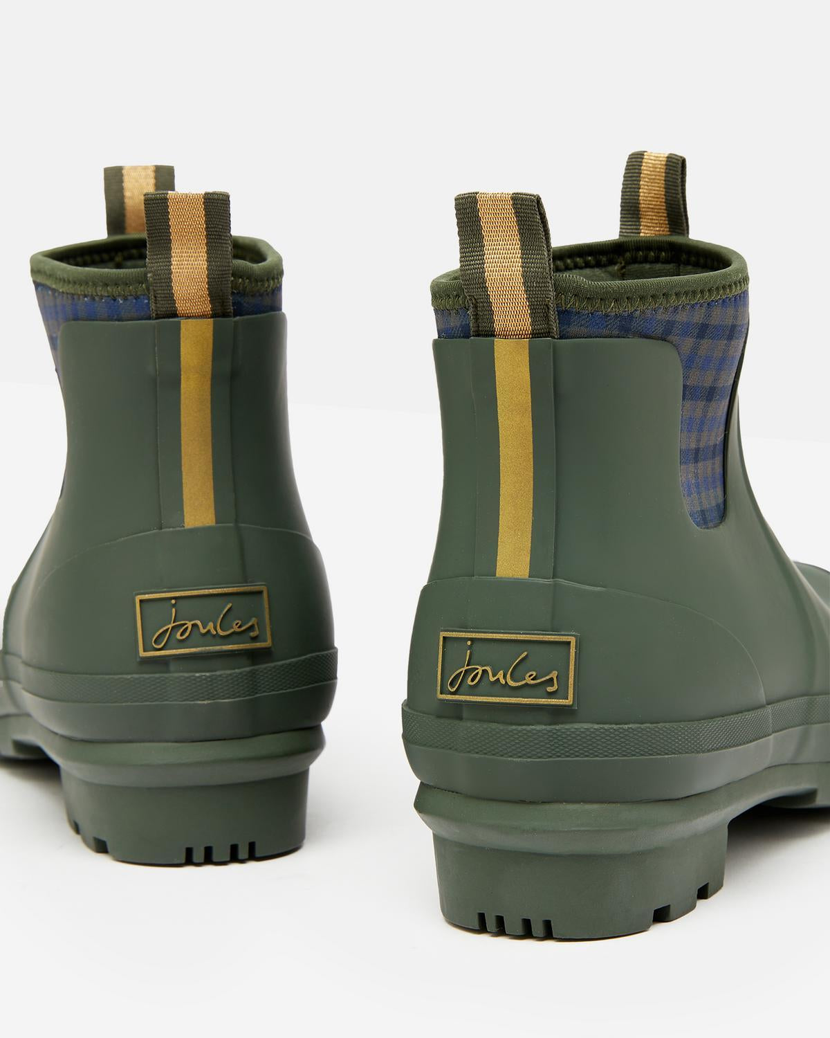Joules Foxton Green Neoprene Lined Ankle Wellies