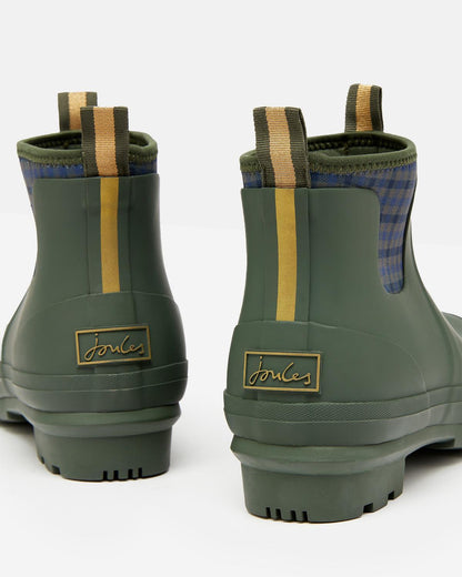 Joules Foxton Green Neoprene Lined Ankle Wellies
