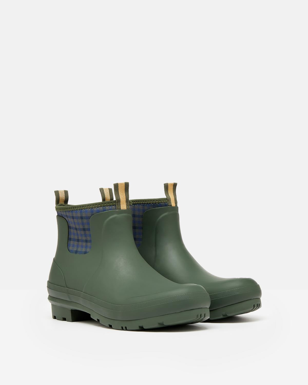 Joules Foxton Green Neoprene Lined Ankle Wellies