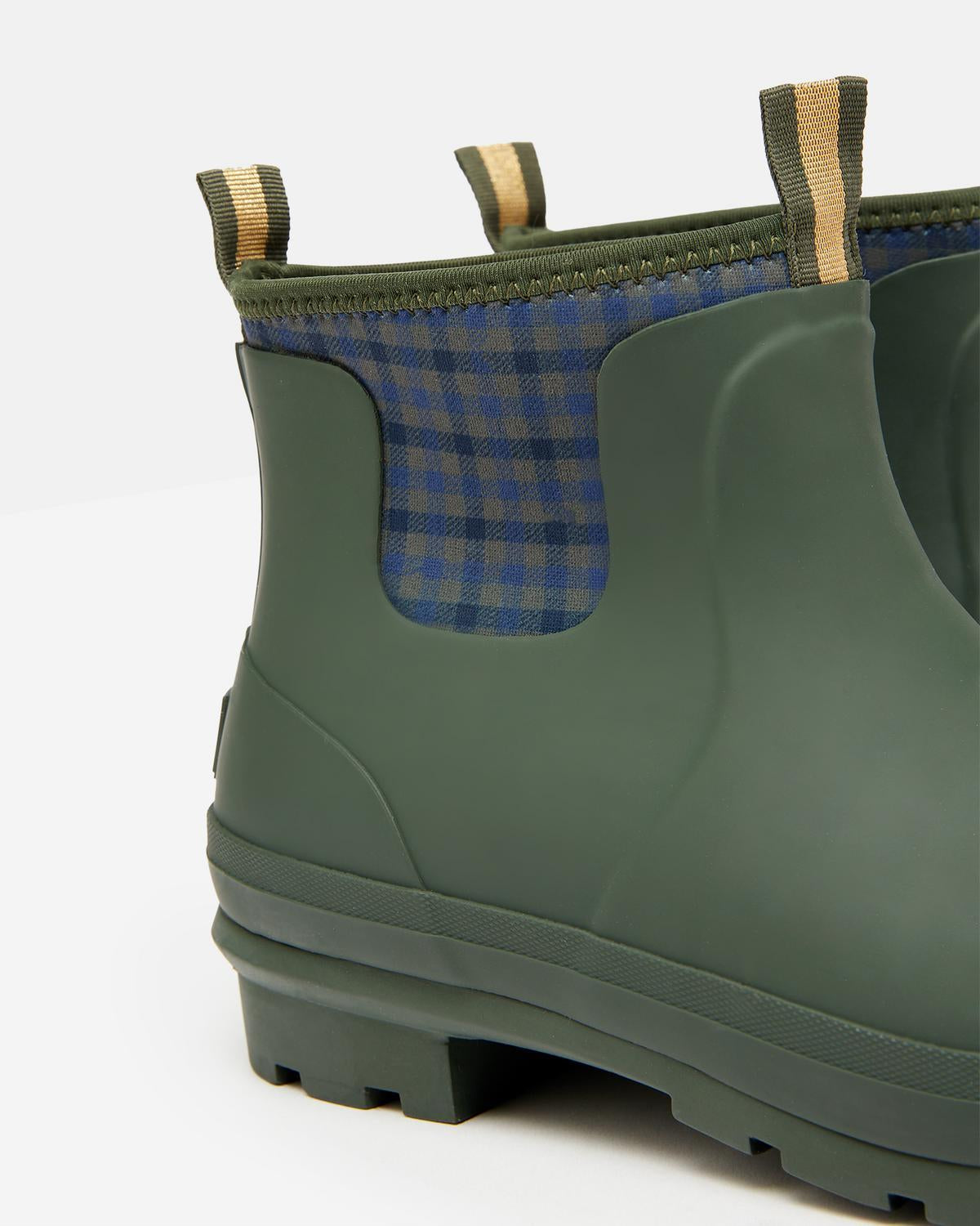 Joules Foxton Green Neoprene Lined Ankle Wellies