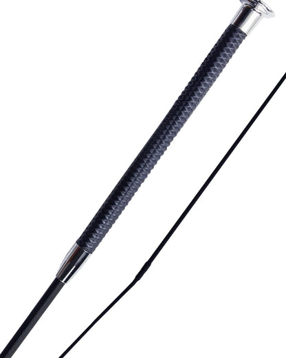 Woof Wear Diamond Dressage Whip - Black & Silver - Training, Competition
