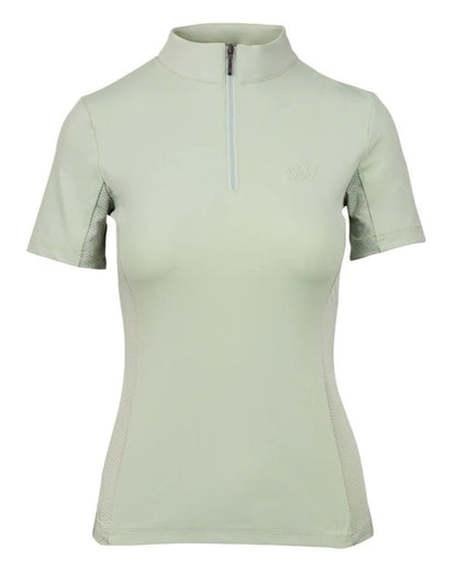 Woof Wear Sage Green Short Sleeve Tech Riding Shirt | Women's Horse Riding Apparel