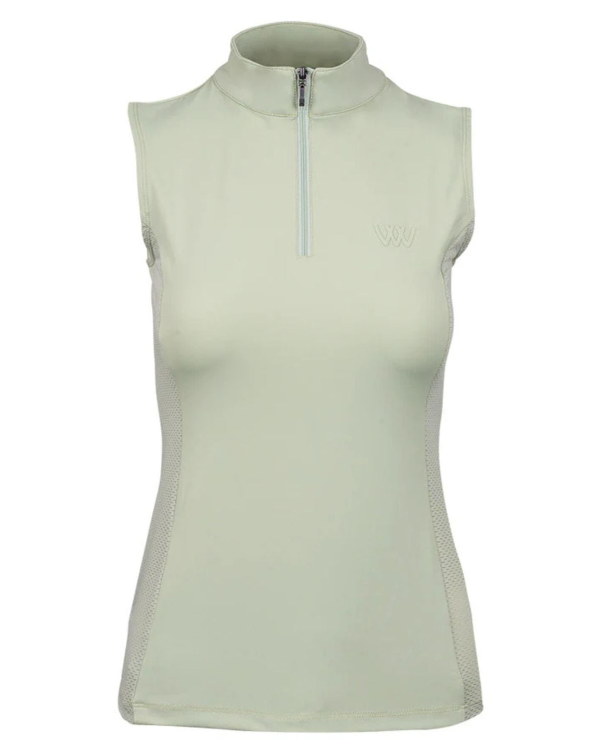 Woof Wear Sleeveless Tech Riding Shirt - Sage Green | Equestrian Apparel