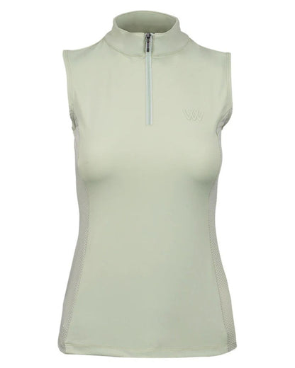 Woof Wear Sleeveless Tech Riding Shirt - Sage Green | Equestrian Apparel