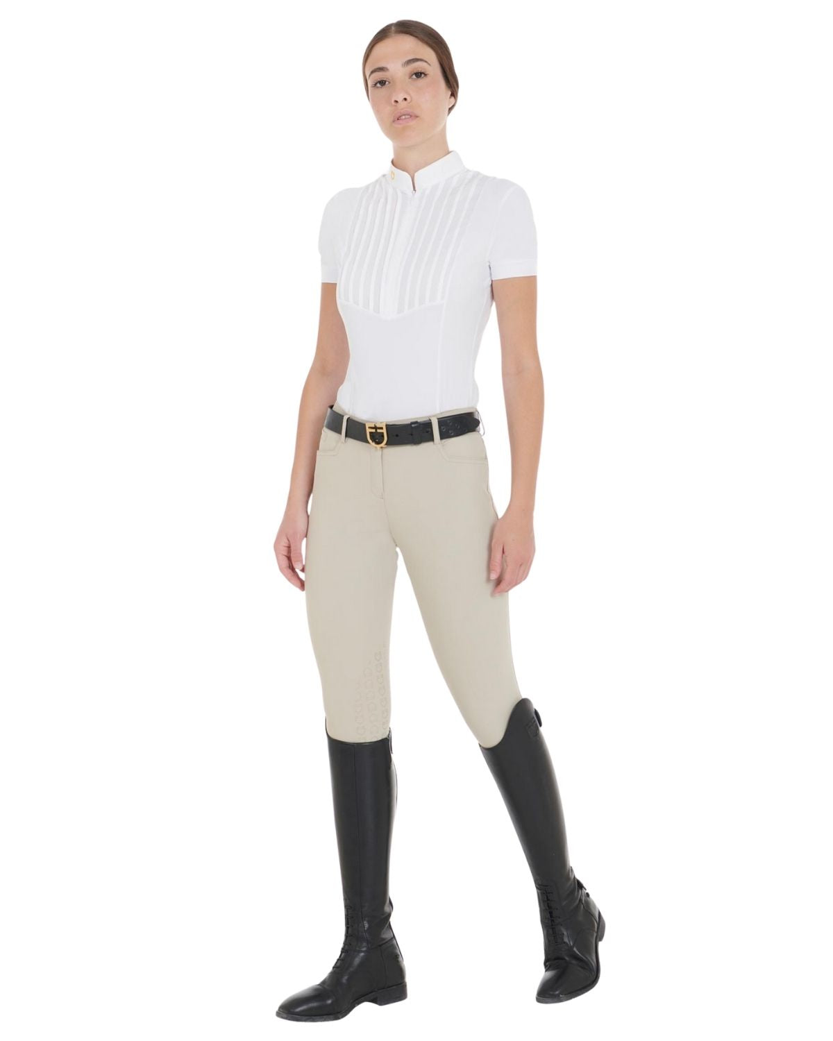 Equestro Women's Latest Generation Summer Breeches Oxford Tan