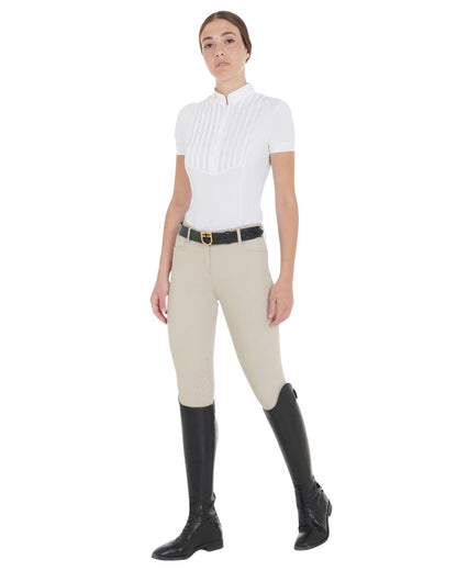 Equestro Women's Latest Generation Summer Breeches Oxford Tan