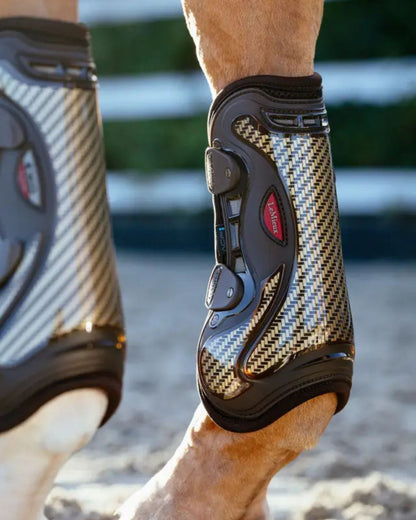 LeMieux Exo-Flex Brown/Gold Tendon Boots - Premium Horse Boots for Tendon Support & Protection