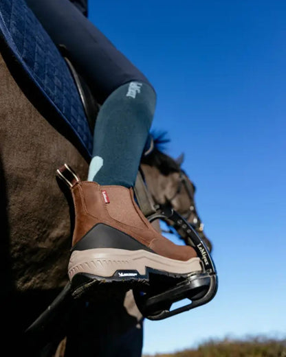 Lemieux TREX Waterproof Chelsea Boots Brown on Horseback | Equestrian Riding Boots