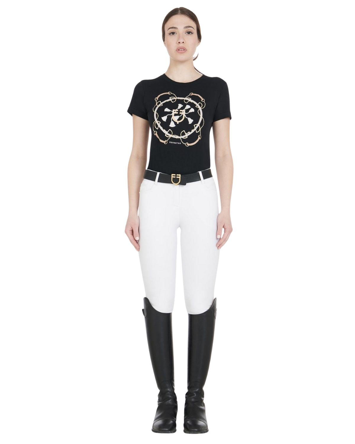 Equestro Women's Latest Generation Summer Breeches White