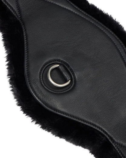 LeMieux Arika Simuwool Contoured Dressage Girth Black