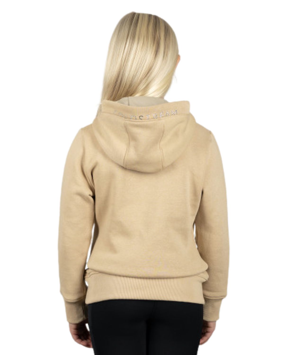 COLDSTREAM X ANYA DIAMANTE HOODIE CHAMPAGNE: Equestrian Hoodie, Horse Riding Apparel, Diamante Details