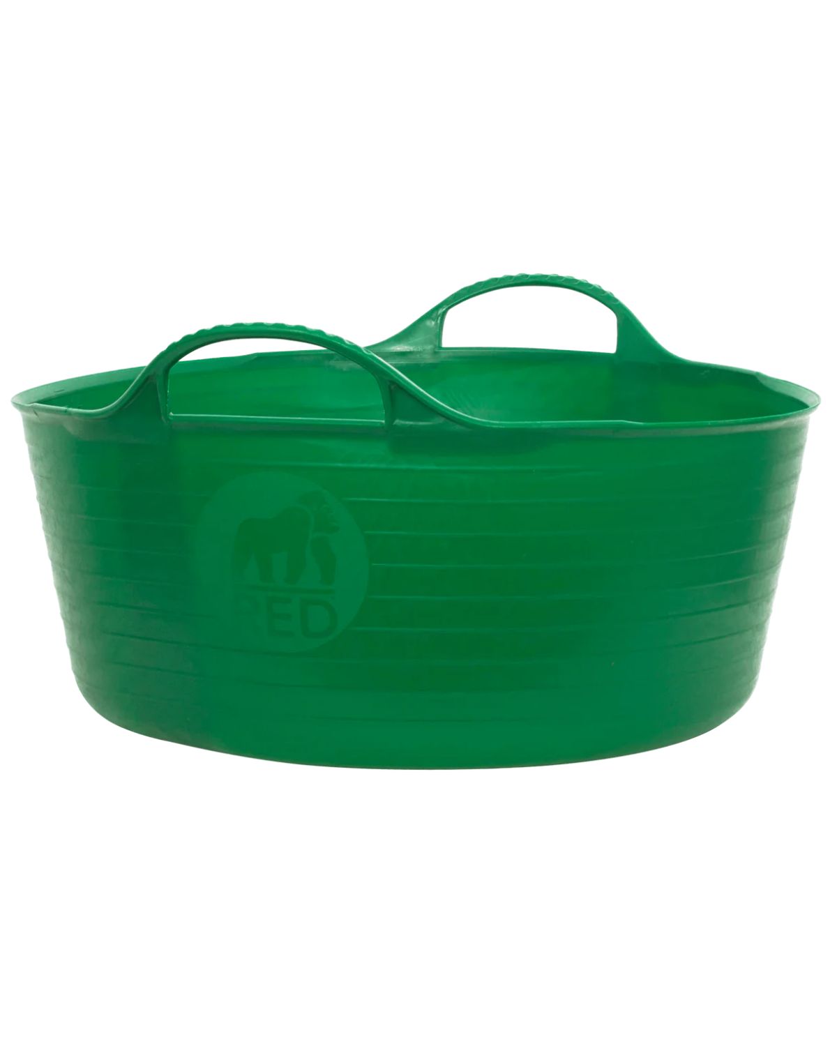 Red Gorilla Small Shallow Tub Hunter Green: Flexible, Strong & Easy Carry Tub for Gardening, Mixing, and Feeding. Shop Now!