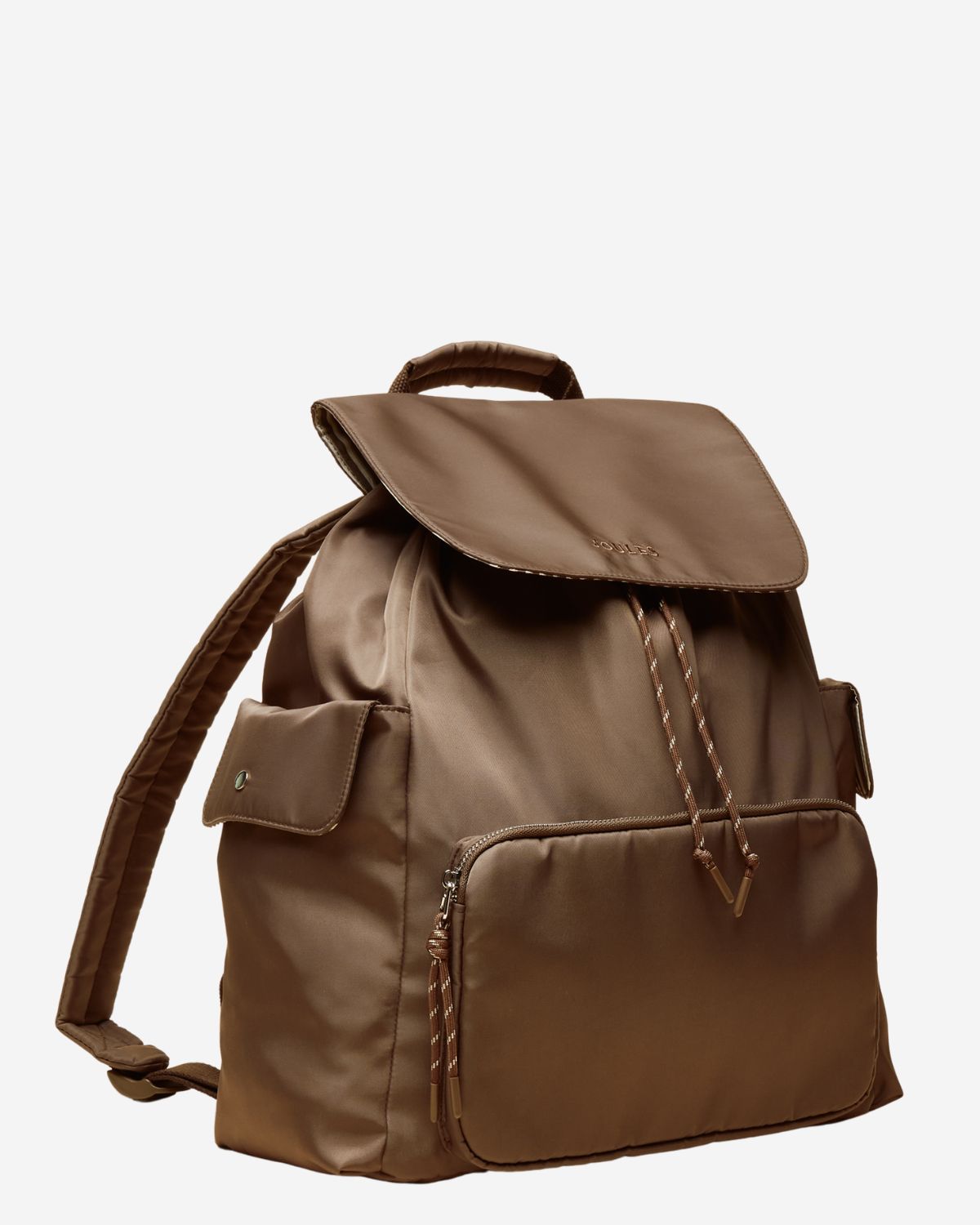 JOULES CAMBECK Mocha Rucksack - Stylish Backpack with Quilted Back, Adjustable Straps & Multiple Pockets - Equiflair