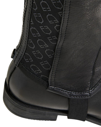 Equestro Unisex Gaiters Elastic Band With Logos Black