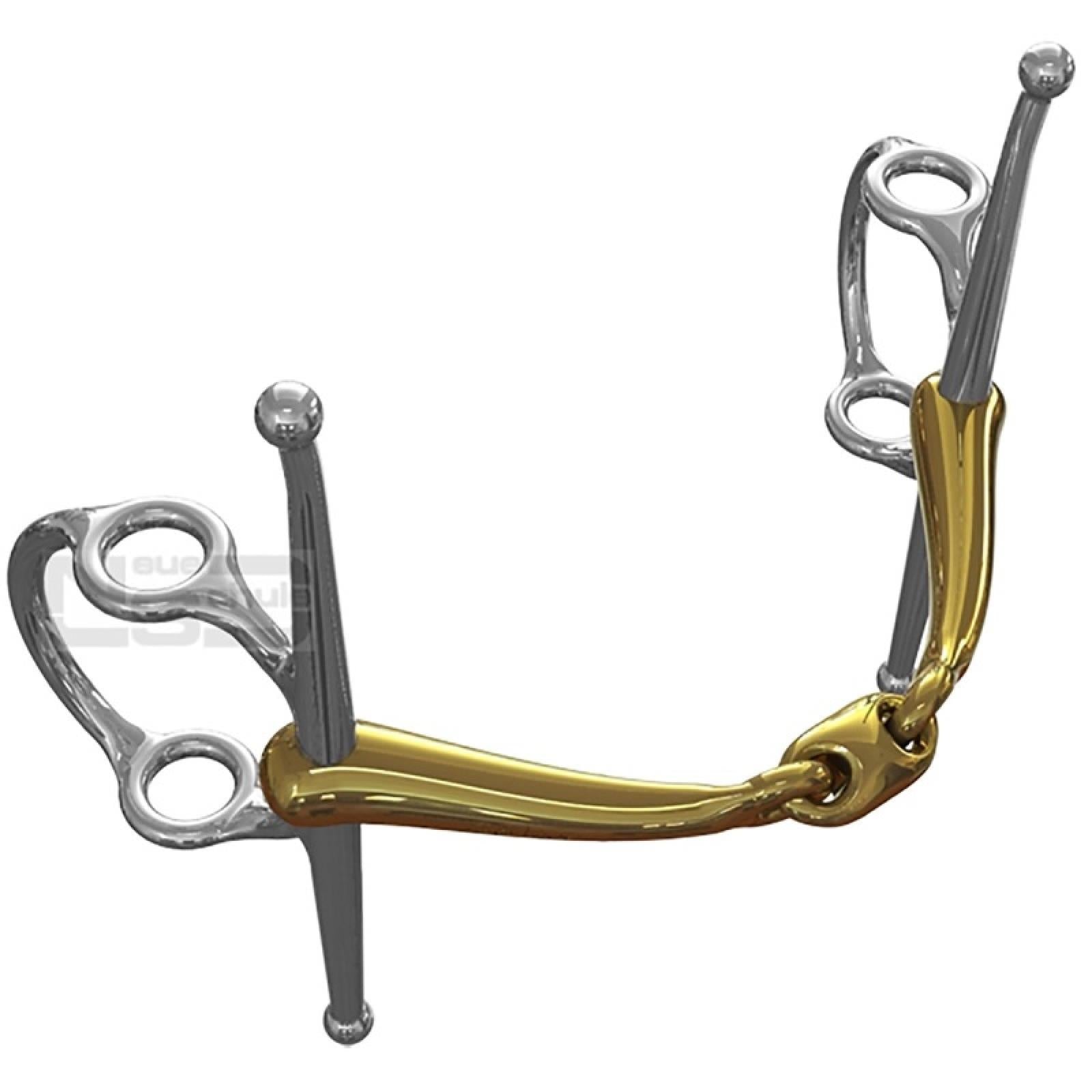 Neue Schule Tranz Angled Lozenge Nelson Running Lever Horse Bit - Equestrian Equipment