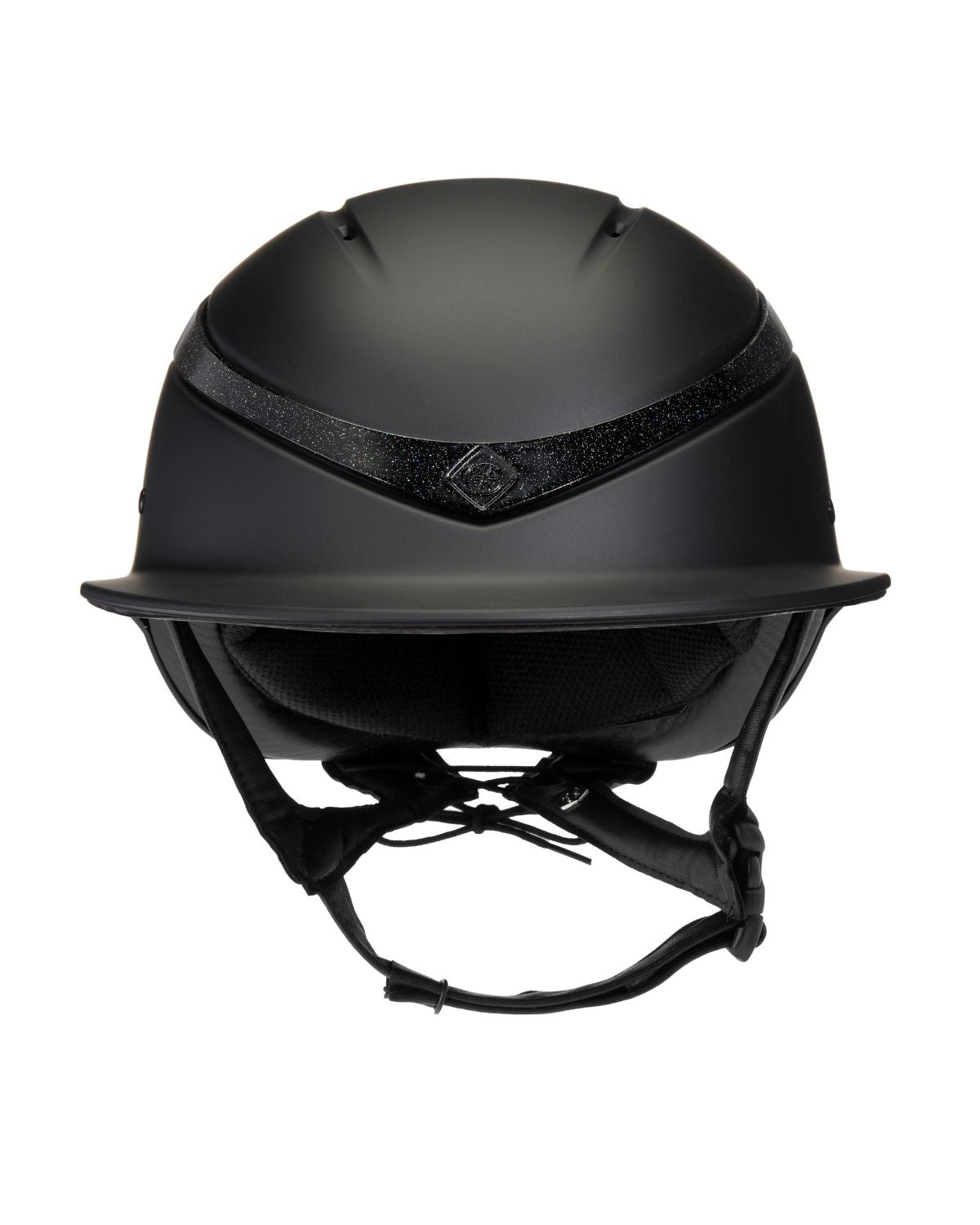 Charles Owen This Esme Luna Riding Helmet - Black Wide Peak - Equestrian Safety Gear