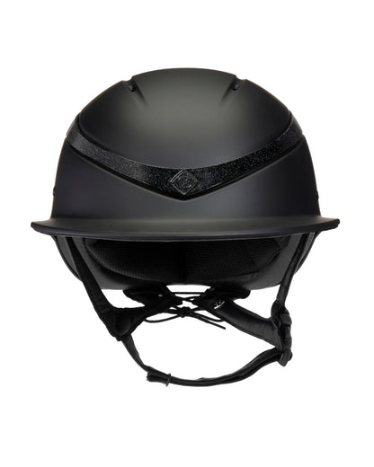 Charles Owen This Esme Luna Riding Helmet - Black Wide Peak - Equestrian Safety Gear