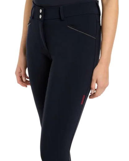 LEMIUEUX VICTORIA Breech - Navy Riding Breeches with Silicone Seat for Dressage | Equestrian Apparel