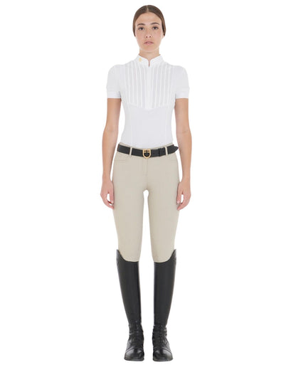 Equestro Women's Latest Generation Summer Breeches Oxford Tan
