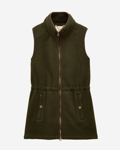 Joules Heritage Khaki Green Longline Fleece Gilet