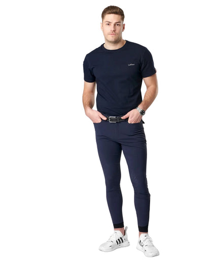 LEMIEUX Mens Breeches Navy | Equestrian Riding Pants | Comfort & Style