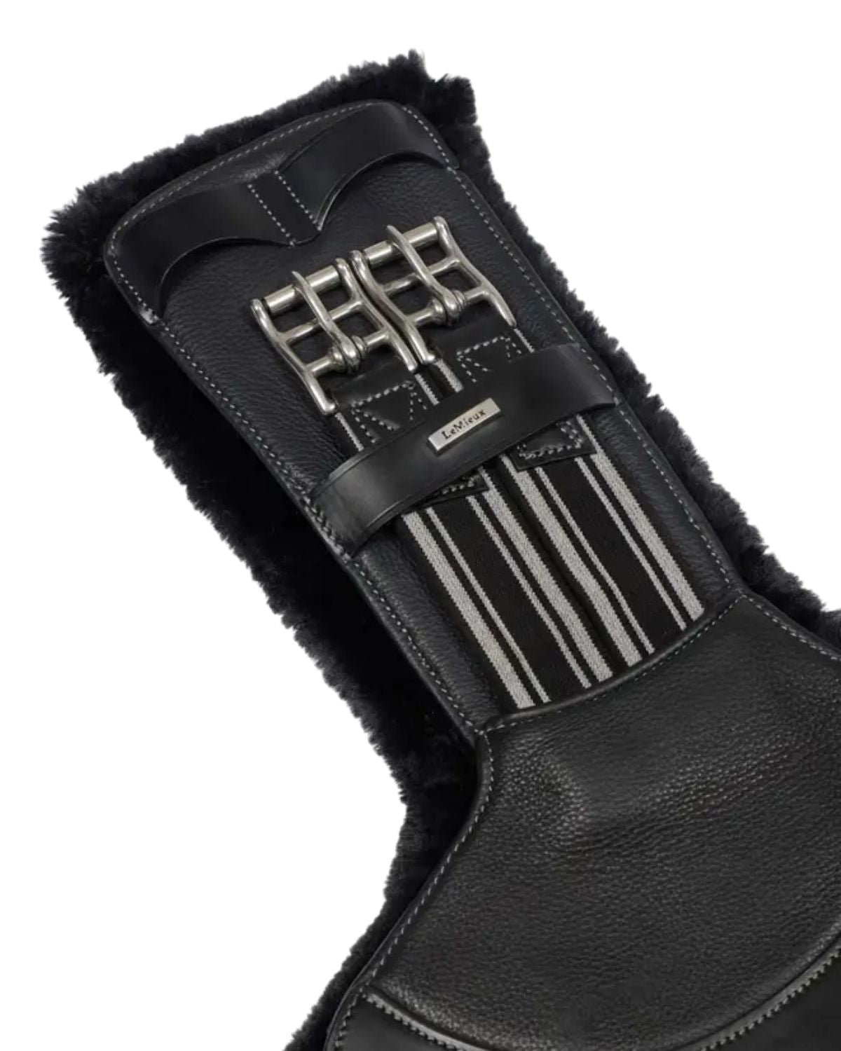 LeMieux Arika Simuwool Contoured Short Stud Girth Black