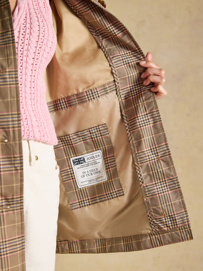Women's Joules Rainmore Waterproof Button Through Raincoat