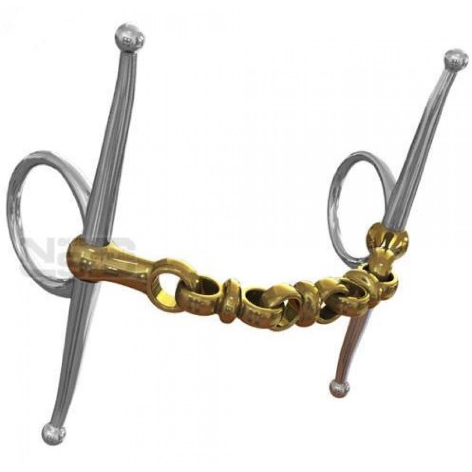 NEUE SCHULE Waterford Full Cheek Horse Bit - Salox Mouthpiece for Enhanced Control and Steering