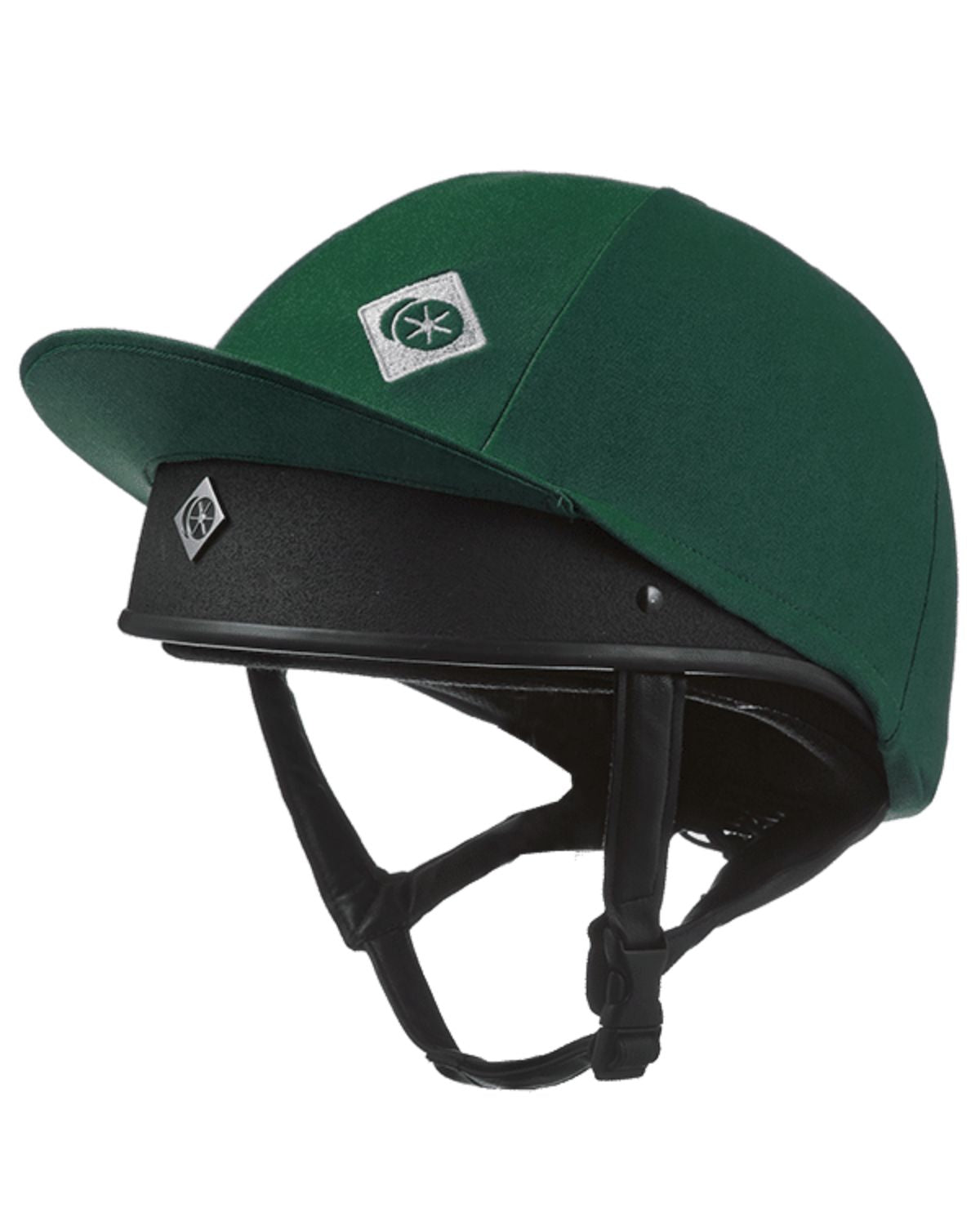 Charles Owen Hunter Green Riding Helmet Silk | Equiflair Equestrian Gear