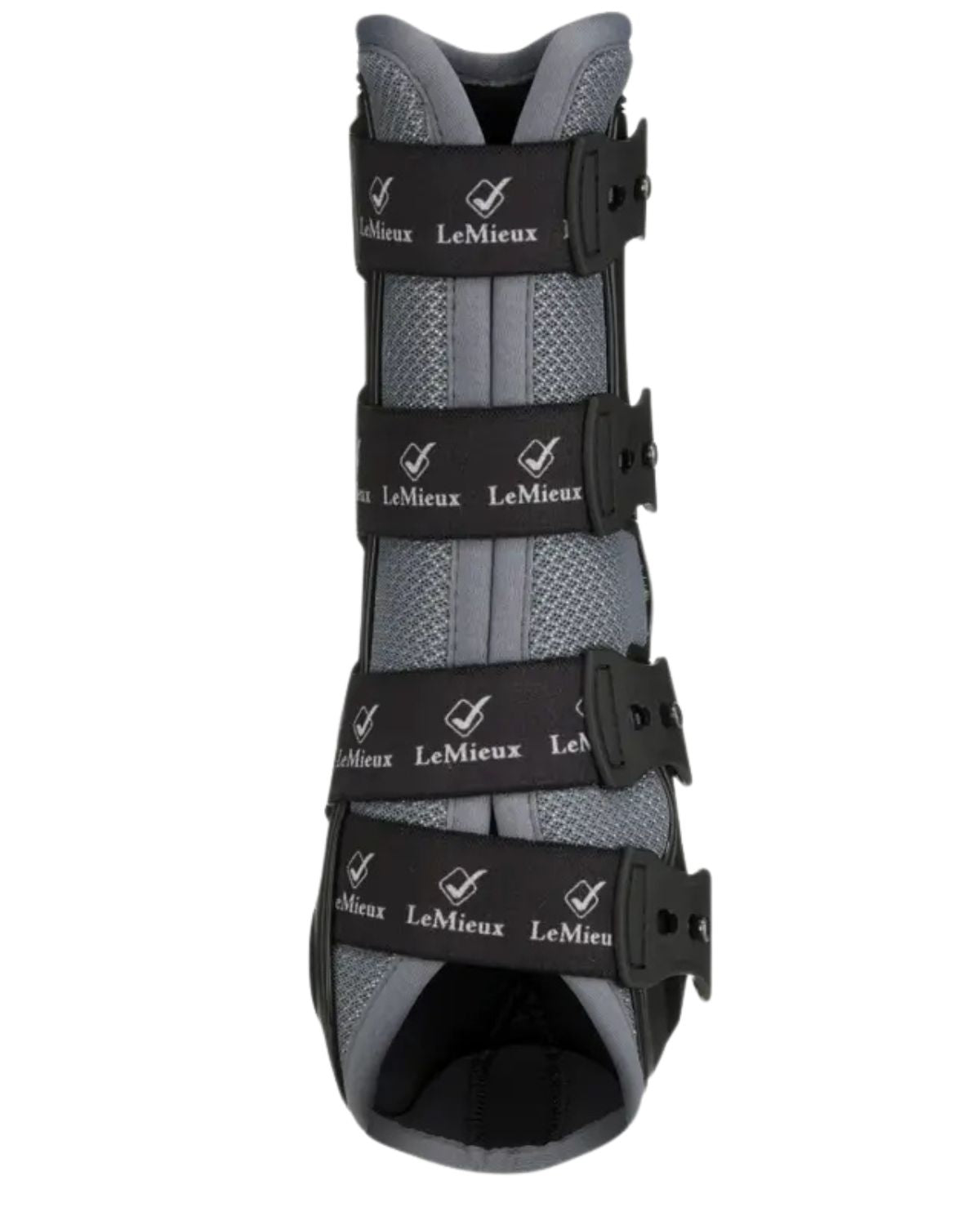 LeMieux Ultra Mesh Snug Horse Boots (Hind) - Grey | Breathable & Protective Leg Wear for Equestrian Sport