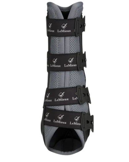 LeMieux Ultra Mesh Snug Horse Boots (Hind) - Grey | Breathable & Protective Leg Wear for Equestrian Sport