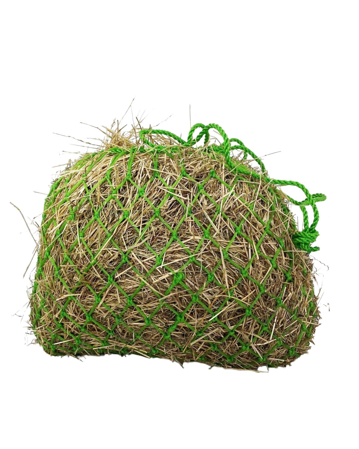 KM Elite Travel Hay Net Green: Durable slow-feeding hay net for horses and ponies - Equiflair