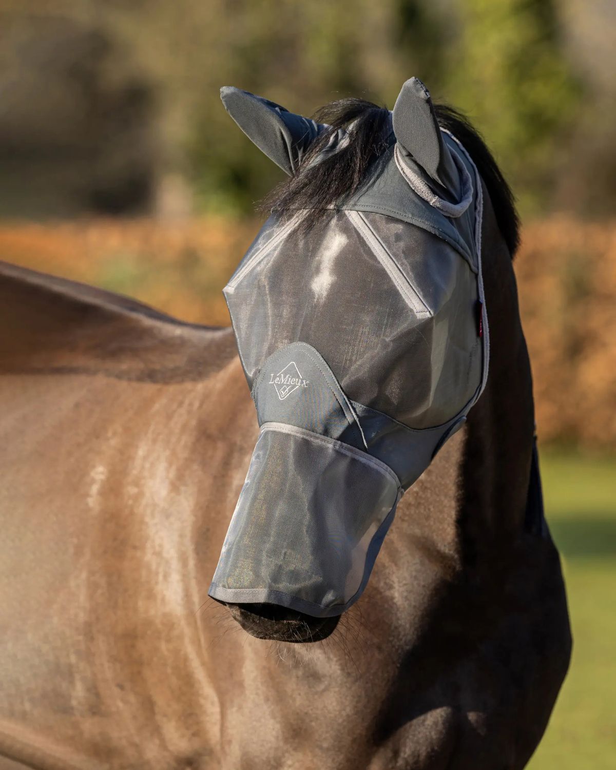 LeMieux ArmourShield Pro Full Fly Mask Grey