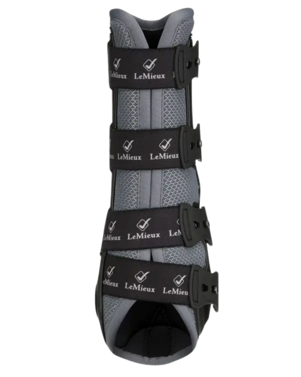 LeMieux Ultra Mesh Snug Boots Front Grey - Horse Leg Protection Equiflair