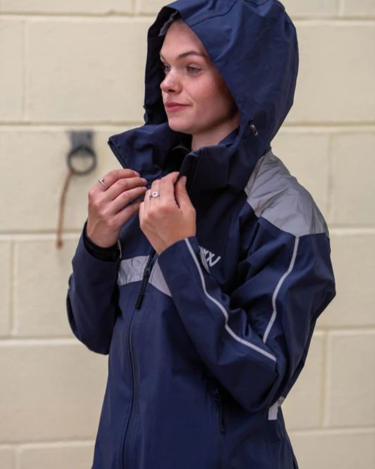 WOOF WEAR All Season Riding Jacket Navy: Waterproof, Breathable Equestrian Outerwear