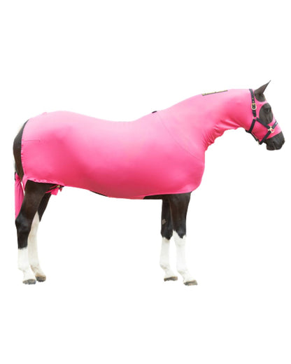 Pink Horse Body Wrap - Lycra - Coat Shine & Plait Protection - Equiflair