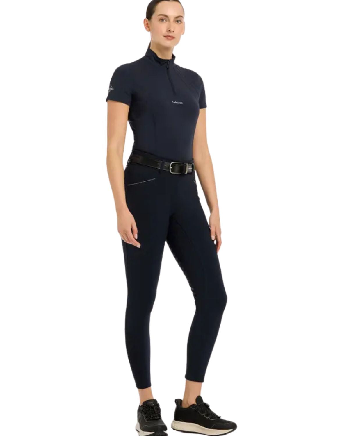 LEMIEUX Victoria Breech - Silicone Seat Riding Pants - Navy Blue equestrian apparel