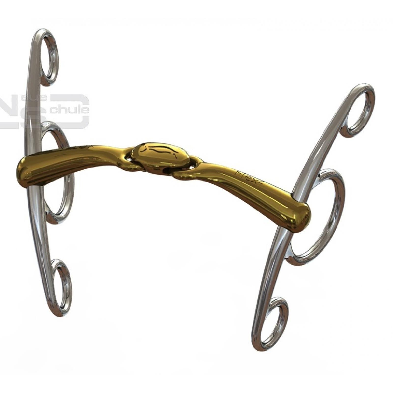 NEUE SCHULE Turtle Top Flex Jumper Bit: Showjumping Horse Bit for Control & Straightness