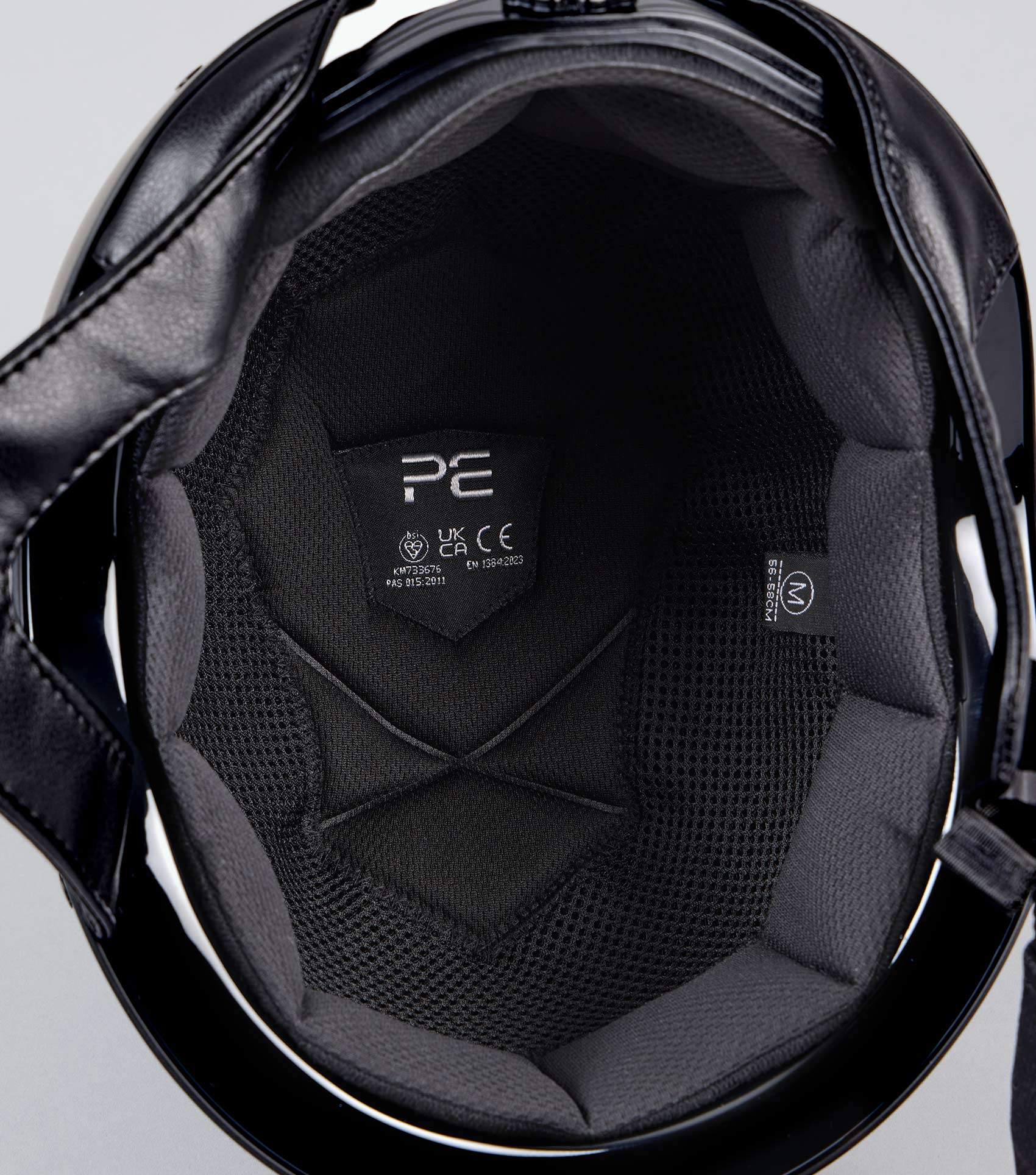 Premier Equine Artemis Jockey Skull Cap F20 Helmet Liner Black - Size M (56-58cm)