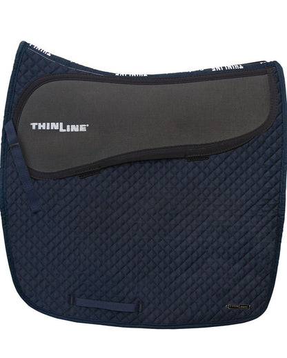 ThinLine Dressage Saddle Pad Navy - Shock Absorbing Non-Slip Equestrian Pad