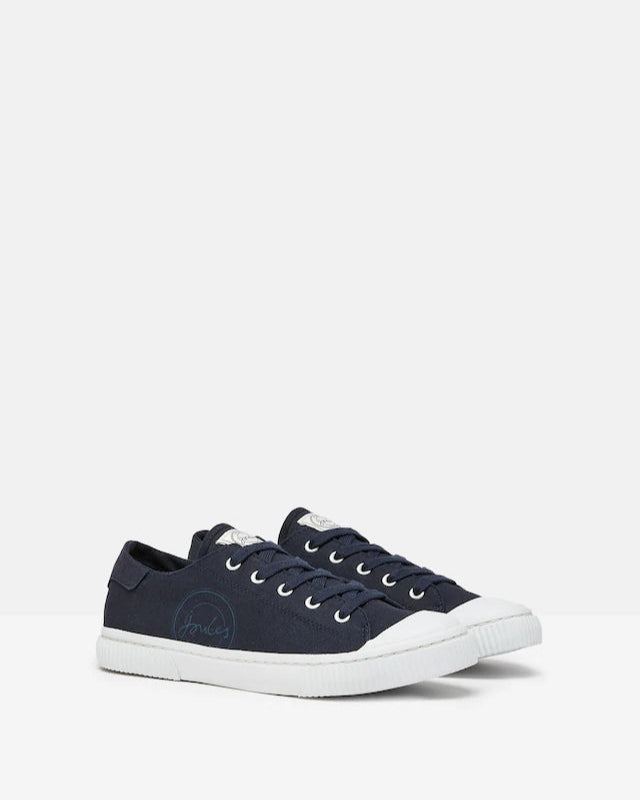 Joules Coast Navy Blue Canvas Pumps