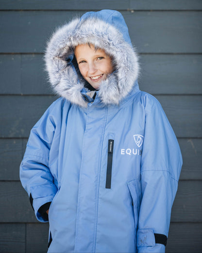 EQUIDRY Evolution Children's Thick Fleece Sky Blue