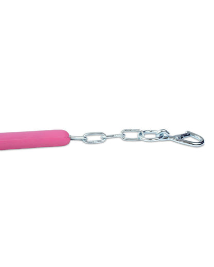 KM Elite Pink Stall Chain - Durable Horse Stable Restraint with Clips | Equiflair