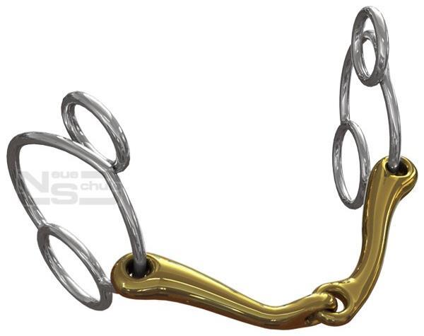 Neue Schule Demi-Anky Universal Horse Bit - Single Jointed Equestrian Tack for Enhanced Control and Comfort
