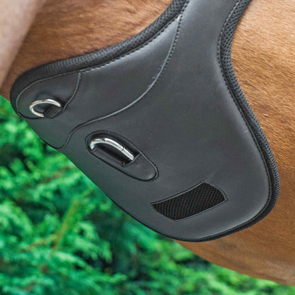Apollo Air Breathe Stud Girth Black - Breathable Horse Riding Girth from Equiflair for Comfort & Performance