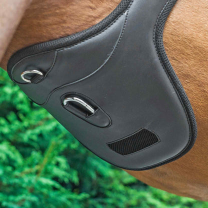 Apollo Air Breathe Anatomic Stud Girth Brown for Horses - Breathable, Comfortable Stud Guard, Equiflair