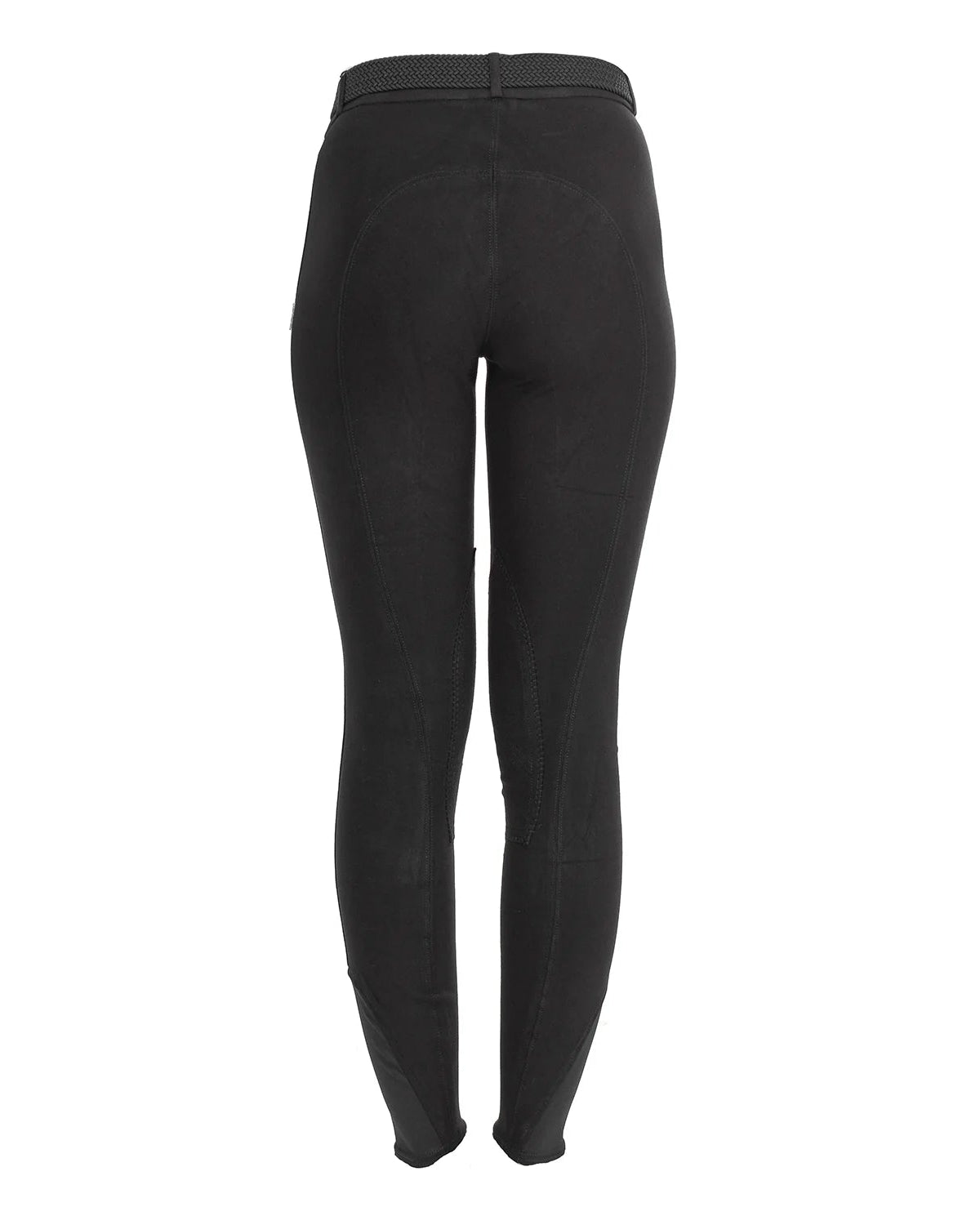 Equestro Selene Model Woman Breeches In Stretch Cotton Black