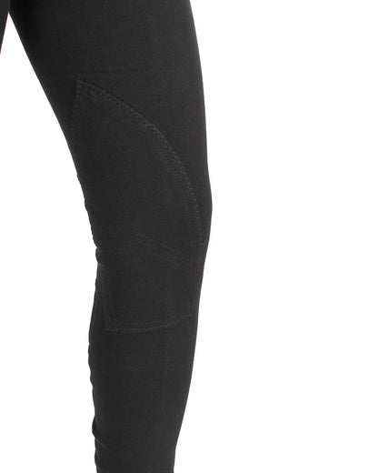Equestro Selene Model Woman Breeches In Stretch Cotton Black