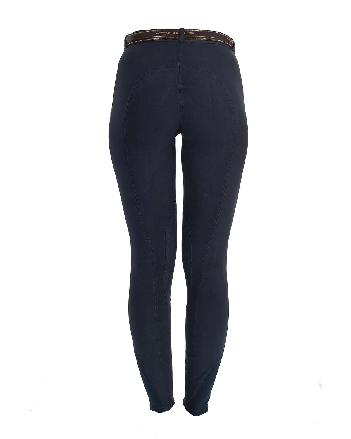 Equestro Selene Model Woman Breeches In Stretch Cotton Navy